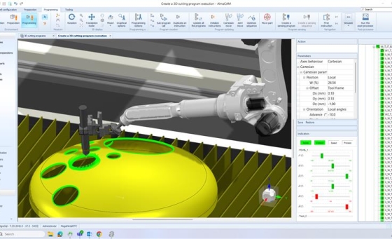 Almacam Robotics pour la découpe